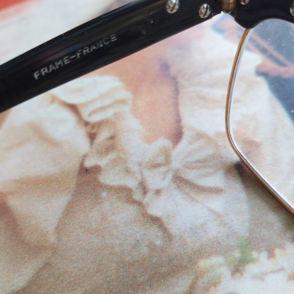 Black and Gold Filled Eyeglasses - Picture 12 of 15